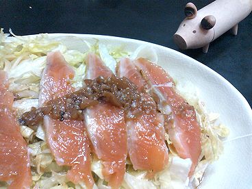 鮭のサラダパスタ