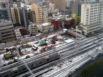 東京の雪景色