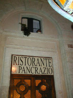 ローマのとあるレストラン