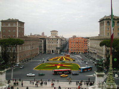 ヴェネツィア広場のロータリー