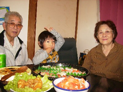 10月23日　おじいちゃんの誕生日