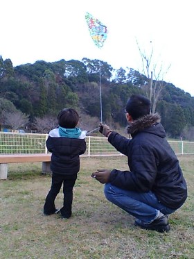 1月6日凧揚げ