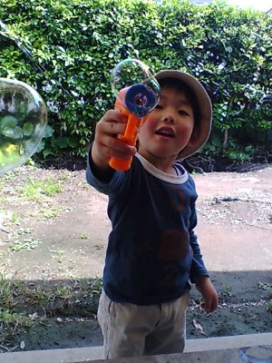 4月26日　シャボン玉