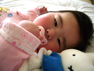 2月8日　おしゃぶりデビュー