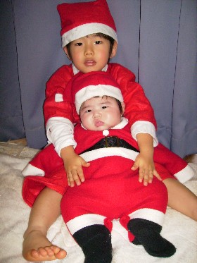 12月13日　サンタ恵翔と奏衣