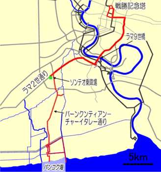 ラマ２世通り～戦勝記念塔