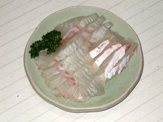 天然真鯛の刺身