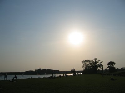 夕日