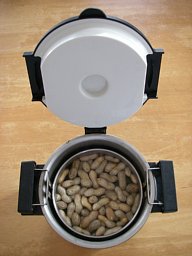 シャトルシェフで、ゆで落花生