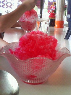 今年　初カキ氷