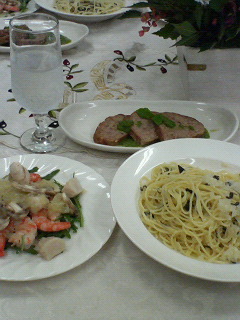 イタリアン教室　ミントのパスタ