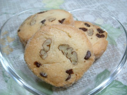 ピーカンナッツ・アーモンド・チョコチップのクッキー