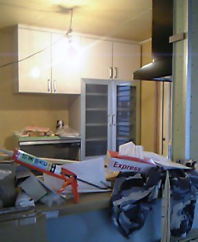 ダイニングからのキッチン