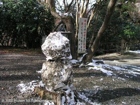清水寺雪ダルマ