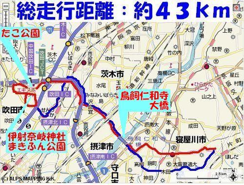 走行ルートと撮影地点