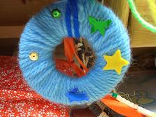 児童館で工作　リース２