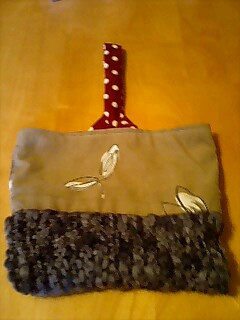 ニット×コーデュロイ