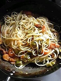 111107_シシトウのパスタ