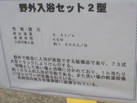 野外入浴セットの説明