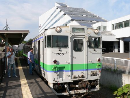 夕張駅ホーム.