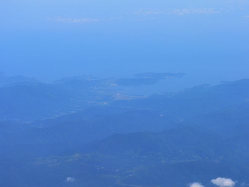 牡鹿半島と北上川