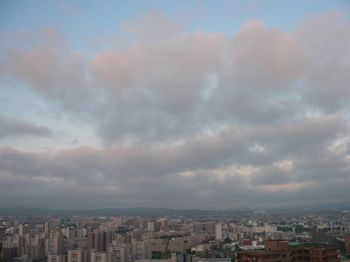 朝焼けの札幌