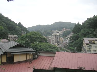 土湯の町並み.