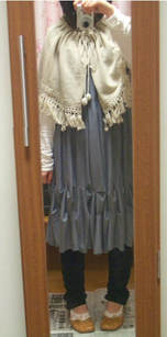 かぎ編みケープ