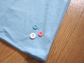 フードチュニック　ブルー3