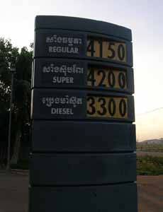 ガソリンスタンド価格表