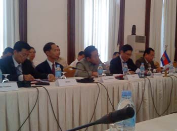 官民合同会議　カンボジア側主要出席者