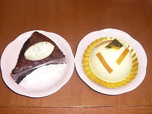 銀座で買ったケーキ