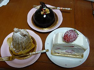 鎧塚さんのお店のケーキ