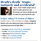 Heath Ledger Dead at 28