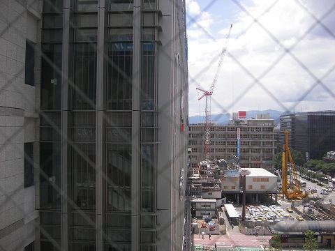 交通センタービルから見た博多駅2010夏
