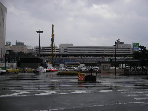 博多駅ビル（建設中2008夏）