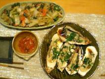 岩牡蠣、ねぎポン酢で♪　06.11.27