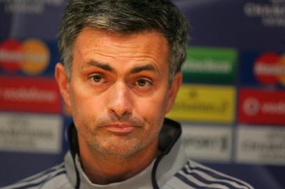 Chelsea football Club manager Jose Mourinho addresses a press conference at Stamford Bridge stadium in west London.jpg