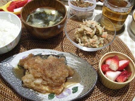 ある日の夕飯。