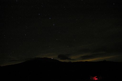 木曽御岳山と北斗七星