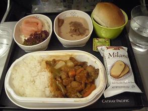 機内食from N.Y. to Vancouver