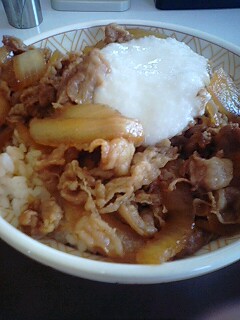 わさび山かけ牛丼