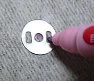 07.12.10花柄ギャザーバッグ 穴あけ印