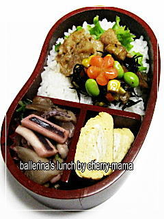 イカとカブの白だし炒め弁当３