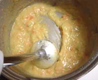 くず野菜のスープはミキサーでガガー