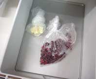 冷凍庫のトレー