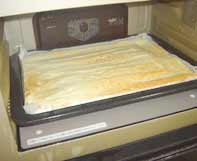 ロールケーキが焼けた