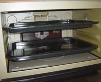 天板の上段と下段の間