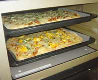 キムチピザオーブンで焼く