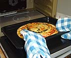 NE-SS30ナショナルスチームオーブンでピザを焼く